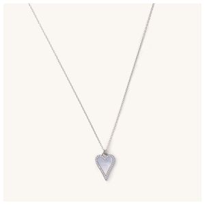 White Heart Shell Necklace Product Image
