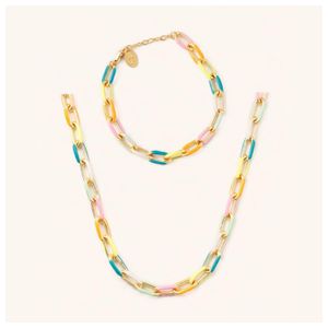 Poppy Colorful Choker and Bracelet Set Product Image