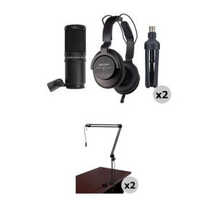 Zoom ZDM-1 2-Person Podcast Mic Pack Kit with Head Product Image