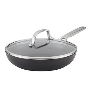 10" Hard-Anodized Induction Fry Pan w/ Lid Product Image