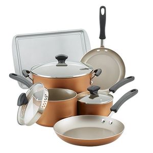 15pc Cookstart DiamondMax Nonstick Cookware Copper Product Image