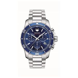 Mens Series 800 Chronograph Silver-Tone Stainless Steel Watch Blue Dial Product Image