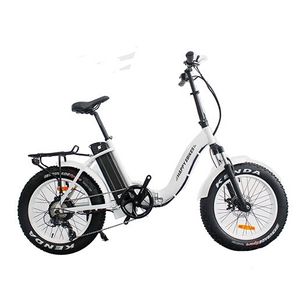 Happy Everywhere Folding Step-Thru Electric Bike White Product Image