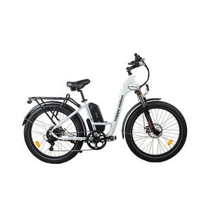 Happy Camper II Step-Thru Electric Bike White Product Image