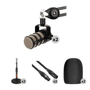 RODE PodMic 2-Person Podcasting Microphone Kit wit Product Image