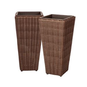Alto 2pc Wicker Planter Set Product Image