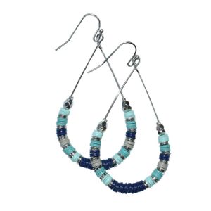 Cadence 2 Inch Drop Loop Earrings Product Image