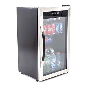 108 Can 3.0 Cubic Foot Beverage Center Fridge w/ Double Pane Door Product Image