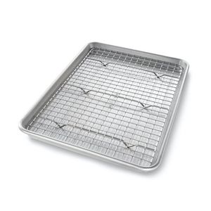 Nonstick Aluminized Steel Jelly Roll Pan w/ Cooling Rack Product Image