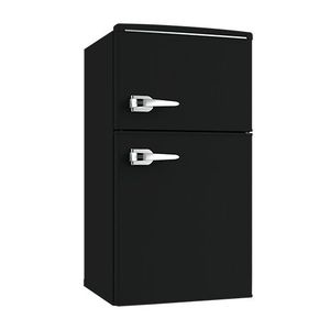 3.0 Cubic Foot Retro Compact Refrigerator w/ Freezer Black Product Image
