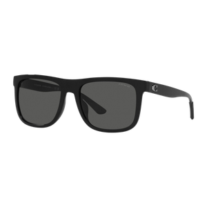 Coach Beveled Signature Flat Top Square Sunglasses Black/Grey Solid Grey Solid Black Product Image