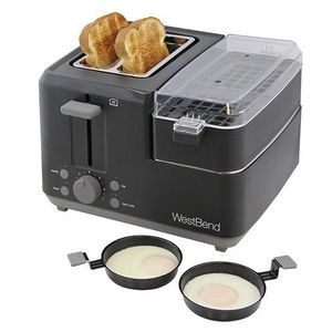 2 Slice Breafkast Station Black Product Image