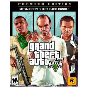 Grand Theft Auto V:  & Megalodon Shark Card Bundle Premium Edition - Windows [Digital] Product Image