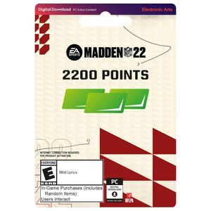 Madden NFL 22 2,200 Points [Digital] Product Image