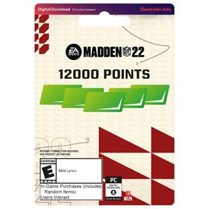 Madden NFL 22 12,000 Points [Digital] Product Image