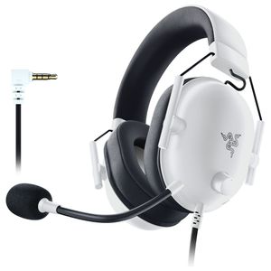 Razer - BlackShark V2 X Wired Over-the-Ear Gaming Headset for PC, PS5, PS4, Switch, Xbox X|S, and Xbox One - White Product Image