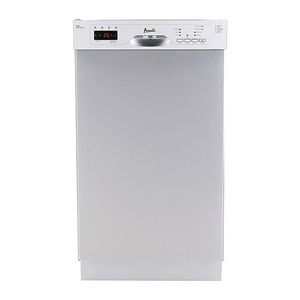 18" Compact Built-In Front Control Dishwasher Stainless Steel Product Image