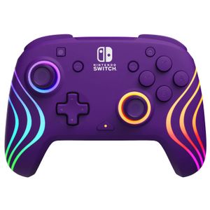 PDP - Afterglow™ Wave Wireless Controller for Nintendo Switch™, and Nintendo Switch™ - OLED Model - Purple Product Image