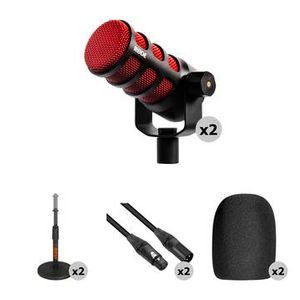 RODE PodMic 2-Person Podcasting Microphone Kit wit Product Image