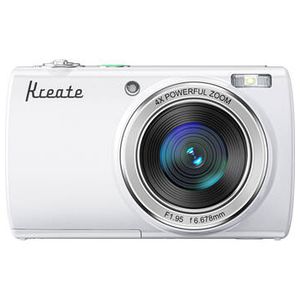 Kreate KR48 Digital Point and Shoot Camera (White) Product Image