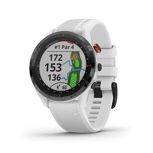 Approach S62 Golf Smartwatch Black Bezel w/ White Band Product Image