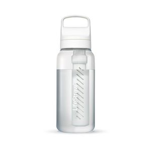 LifeStraw Go 1L Water Filter Bottle w/ Tritan Renew Polar White Product Image