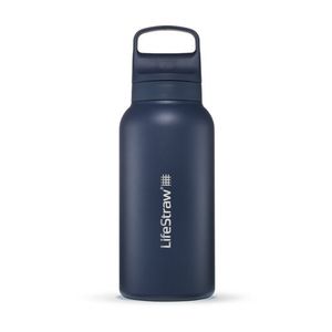 LifeStraw Go 1L Stainless Steel Filtered Water Bottle Aegean Sea Product Image