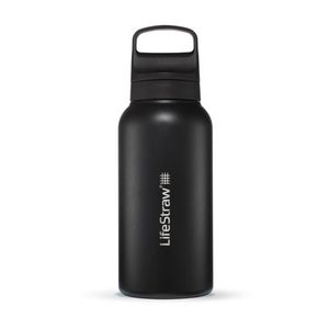 LifeStraw Go 1L Stainless Steel Filtered Water Bottle Nordic Noir Product Image