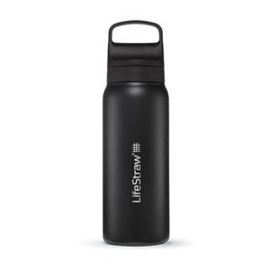 LifeStraw Go 24oz Stainless Steel Filtered Water Bottle Nordic Noir Product Image