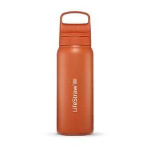 LifeStraw Go 24oz Stainless Steel Filtered Water Bottle Kyoto Orange Product Image