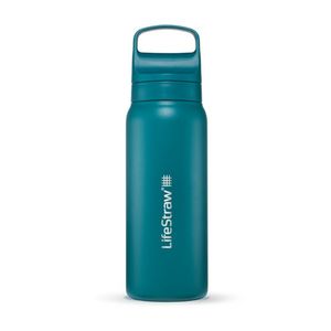 LifeStraw Go 24oz Stainless Steel Filtered Water Bottle Laguna Teal Product Image