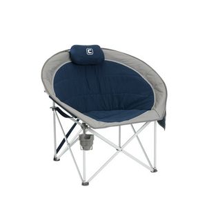 Oversized Padded Rounded Chair Navy Product Image