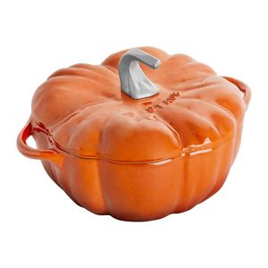 3.5qt Cast Iron Pumpkin Cocotte Burnt Orange Product Image