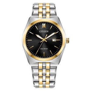 Men's Corso Eco-Drive Two-Tone Stainless Steel Watch, Black Dial Product Image