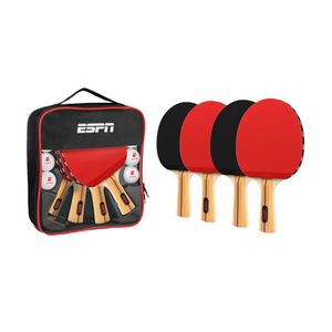 High Performance Ping Pong Paddles Set of 4 w/ 8 Ping Pong Balls Product Image