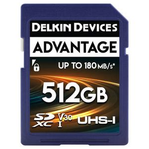 Delkin Devices 512GB ADVANTAGE UHS-I SDXC Memory C Product Image