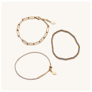 Jet Two Tone Bracelet Set Product Image