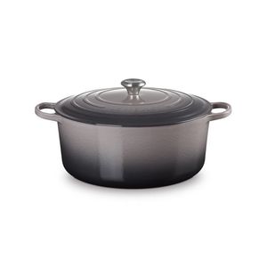 13.25qt Signature Cast Iron Round Dutch Oven Oyster Product Image