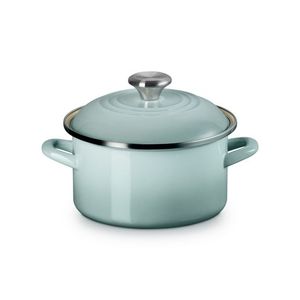 3.8qt Enamel on Steel Covered Petite Stockpot Sea Salt Product Image
