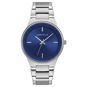 Men's Modern Silver-Tone Stainless Steel Watch Box Set w/ Bracelet Product Image