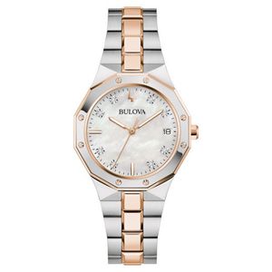 Ladies Prestige Rose Gold & Silver Stainless Steel Watch Mother-of-Pearl Dial Product Image