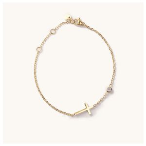 Martha Golden Cross Bracelet Product Image