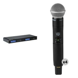 Shure SLXD4Q+ Quad-Channel Digital Wireless Receiv Product Image