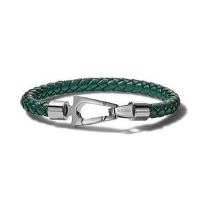 Marine Star Green Braided Leather Bracelet - Medium Product Image