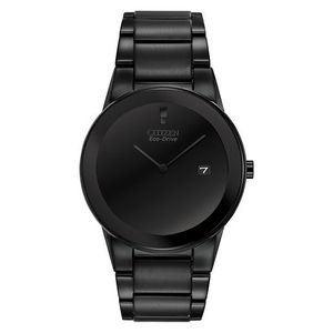 Men's Axiom Eco-Drive Black Ion-Plated Stainless Steel Watch, Black Dial Product Image