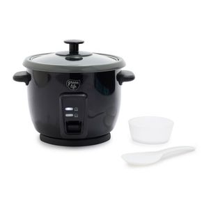 6 Cup Electric Rice Cooker, Black Product Image