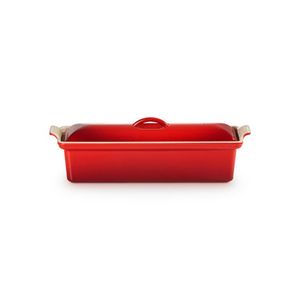 2qt Traditional Cast Iron Rectangular Pate Terrine Cerise Product Image