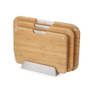 Nest 3pc Bamboo Cutting Board Set w/ Stand Product Image