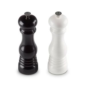 Petite Salt and Pepper Mill Set, Black & White Product Image