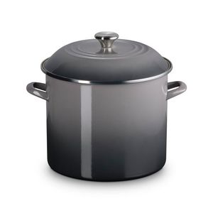 16qt Enamel on Steel Covered Stockpot Oyster Product Image